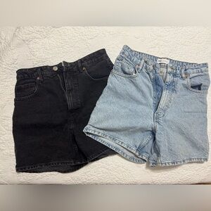 Zara Black and Gray Denim Shorts bundle